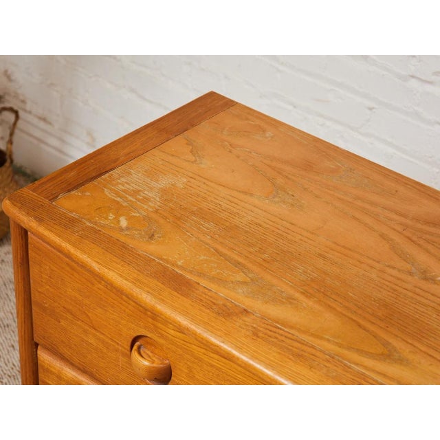 Mid 20th Century Oak Three Drawer Dresser For Sale In Los Angeles - Image 6 of 12