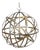 Meridian Iron Orb Strap Chandelier 22" For Sale