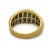 Metal Vintage 3.27 Carat Sapphire Diamond 18k Yellow Gold Ring, Size 7.5 For Sale - Image 7 of 7