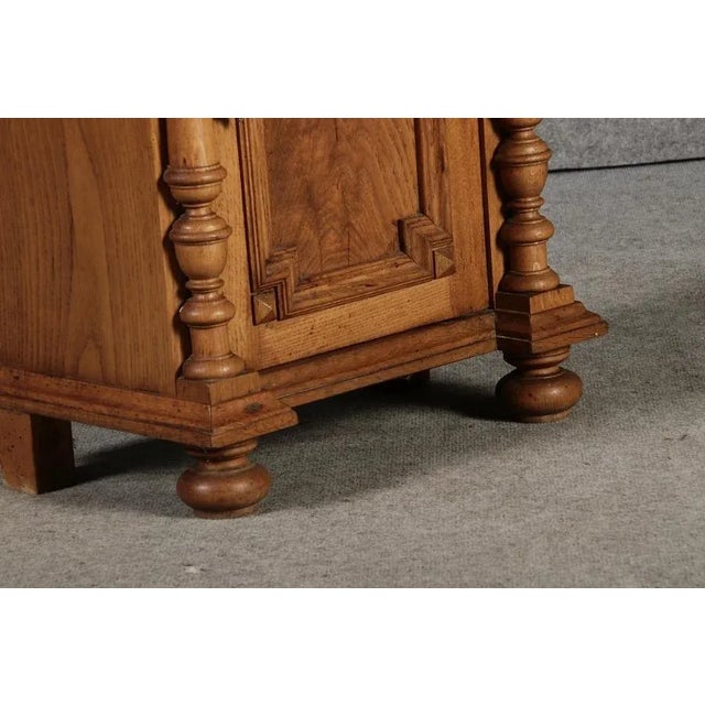 Antique Bedside Table in Oak, 1880 For Sale - Image 10 of 18