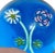 Blue Fratelli Toso Murano Blue Amethyst White Millefiori Flowers Vintage Italian Art Glass Decorative Paperweights - Set of 3 For Sale - Image 8 of 11
