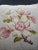 Vintage Needlepoint Pillow w/Magnolia Flower Design