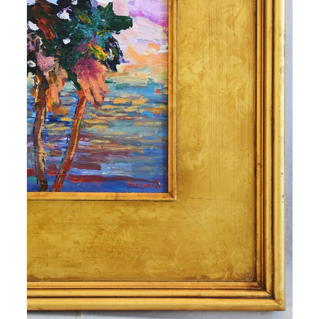 Late 20th Century California Impressionist Landscape Seascape Painting by Juan Guzman For Sale - Image 5 of 9