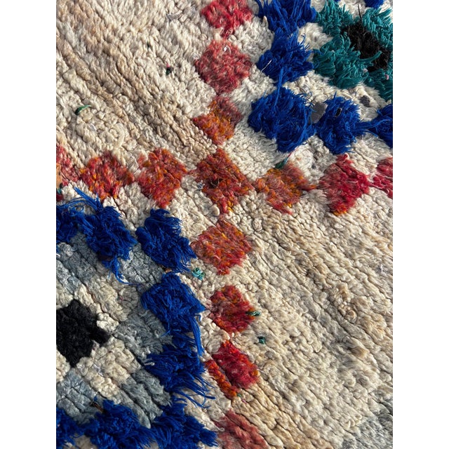 Vintage Moroccan Berber Beni Ourain Rug For Sale - Image 9 of 10