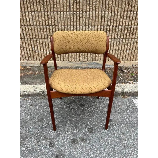 Mid 20th Century Mid Century Modern Danish Teak Armchair For Sale - Image 10 of 11
