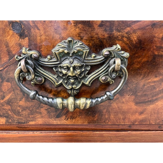 Brown Antique Victorian Burl Dresser For Sale - Image 8 of 11