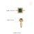 VRJewels 14k Yellow Gold Square Emerald Diamond Halo Vintage Ring Size 4 For Sale - Image 10 of 15