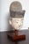 A Ming dynasty well modeled Stucco head sculpture of a Chinese official with original painted details from the 15th-16th...