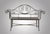 New Black Wrought Iron Bench or Chaise With One Arm and Back For Sale - Image 6 of 7