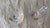 Late 20th Century Late 20th Century Hand Painted Martini Glasses with Olive & Fleur De Lis Design, Blue and Purple Stems - Set of 2 For Sale - Image 5 of 9