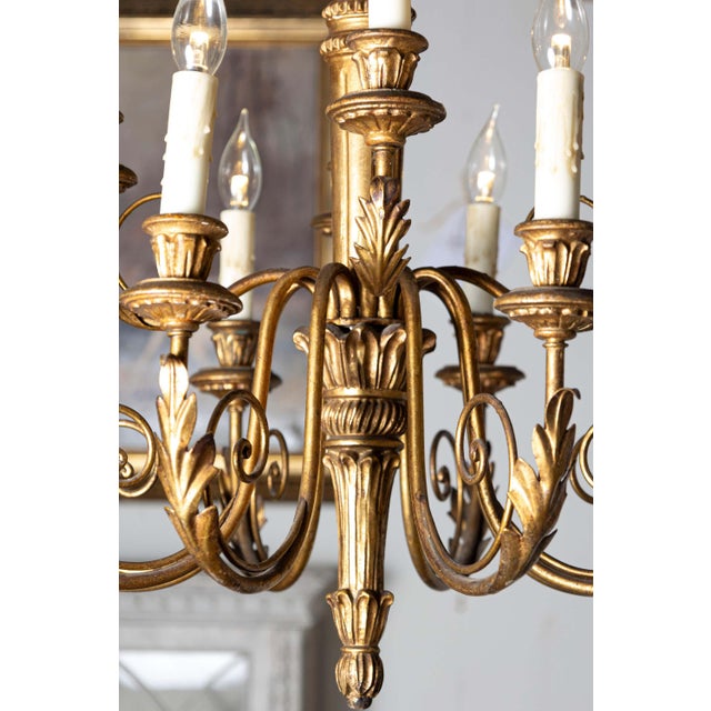 Mid 20th Century Mid 20th Century French Chandelier For Sale - Image 5 of 11