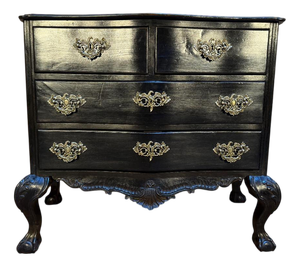 Portuguese Chest of Drawers in Blackened Wood