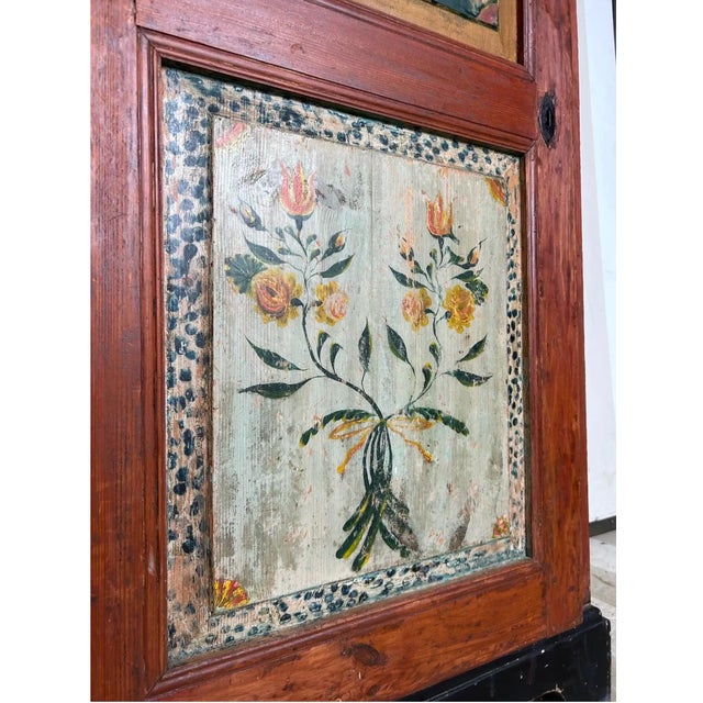 Traditional 18th-19th Century Paint Decorated Swedish Cabinet For Sale - Image 3 of 6