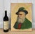 A Traditional Bavarian Bearded Gentleman Oil on Canvas Painting by David Pelbam, c. Mid 20th Century - Pairs Nicely with...