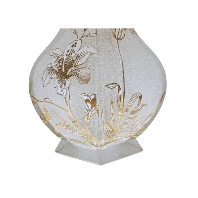 Late 19th Century Late 19th Century Daum Nancy Signed Antique Art Glass Vase For Sale - Image 5 of 6