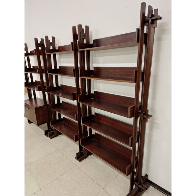 Bookshop Shelves by Marco Comolli for Mobilia, 1950s, Set of 2 For Sale - Image 17 of 18