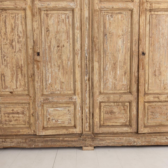 Wood 18th C. Italian Housekeeper's Cupboard in Original Paint For Sale - Image 7 of 17
