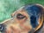 Portraiture Original Oil Painting on Wood Panel “Hunting Hound Dog in Profile" -Framed 20x17” For Sale - Image 3 of 6