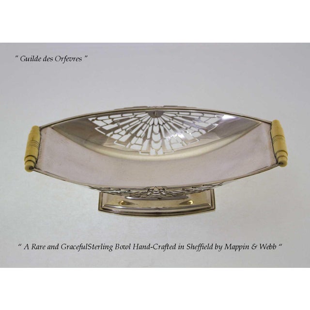 Mid 19th Century 1857 Mappin & Webb. Art Nouveau Sterling Oval Pierced Bowl For Sale - Image 5 of 12