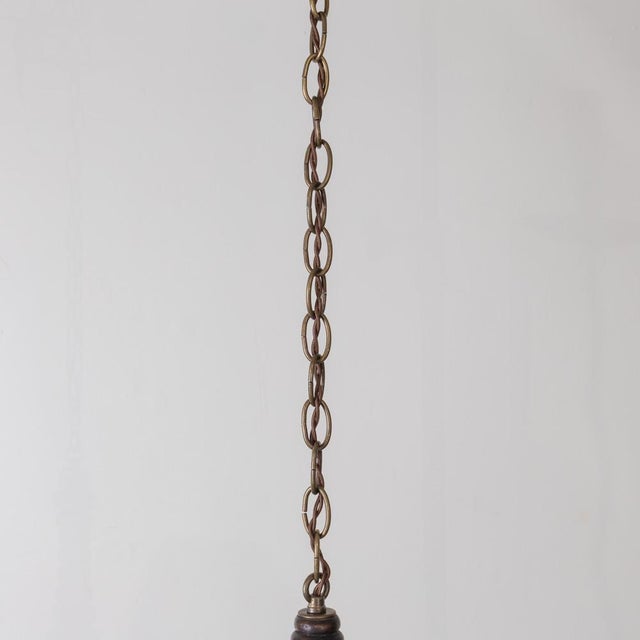 1940s harles Dudouyt French Carved Wood Style Chandelier For Sale - Image 11 of 12