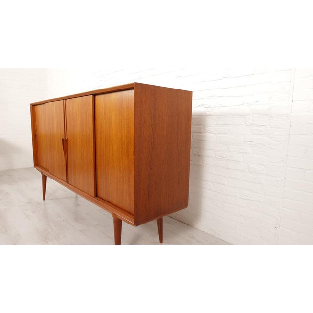 Vintage Danish Highboard by Omann Jun For Sale - Image 5 of 18