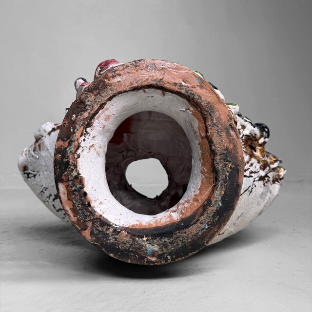 Anthropomorphic Ceramic Bust Vase by Gennaro Condurso, Seminara, Italy, 2010s For Sale - Image 15 of 17