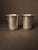 Antique 84 mark Sterling Silver Kiddush Cups Engraved Magen David Star Judaica - Pair For Sale - Image 9 of 18