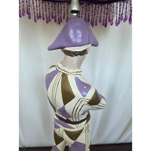 Mid 20th Century Marbro Art Deco Revival Harlequin Figural Lamp For Sale - Image 11 of 17