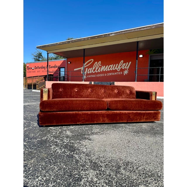 Adrian Pearsall Vintage 1970’s Faux Fur Sofa For Sale - Image 4 of 11