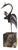 After Carlo Rizzarda, Bird Sculpture, Iron with Black Marble Base For Sale
