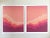 Angela Aman Vintage 1980's Postmodern " Rainbow Ridge II " Lmtd Edtn Original Silkscreen Prints Diptych - Set of 2 For Sale - Image 13 of 13