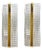 Gold Murano Glass Rectangular Diamanted Wall Sconces by Simoeng, Set of 2 For Sale