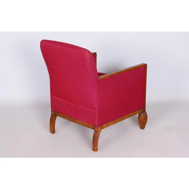 Restored Art Deco Armchair. Source: France Period: 1930-1939 Material: Beech, Original upholstery In pristine original...