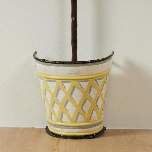 Green Vintage Italian Tole Lemon Tree Sculpture For Sale - Image 8 of 12