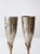 Brass Vintage Brass & Silver Plated Champagne Flutes Pair For Sale - Image 8 of 11