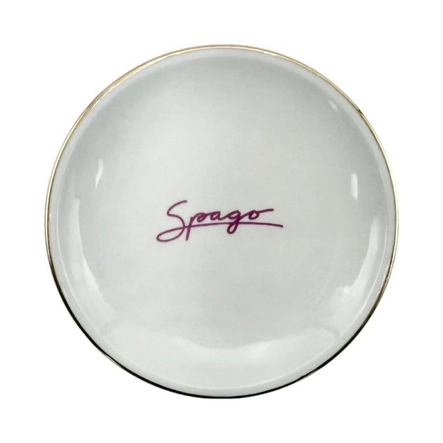 Vintage Spago Restaurant Butter Dish Beverly Hills Los Angeles, Ca Porcelain For Sale - Image 12 of 12