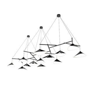 Emily Hanging Lamp with High Gloss Metal Shades by Moss For Sale