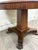 Antique American Empire Carved Mahogany Lion Paw Feet Pedestal Center Table For Sale - Image 11 of 11