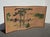 Japanese Vintage Japanese Byobu Four Panel Folding Screen Picture Caravan of Men Signed For Sale - Image 3 of 18