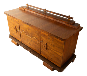 Art Deco Sideboard in Burr Walnut Veneer, 1920s