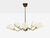 Swedish Modern, Pendant Light, Opaline Glass, Brass, Sweden, 1940s For Sale - Image 4 of 10