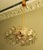 Gold Gold-Plated Brass and Faceted Glass Chandelier from Kinkeldey, 1960s For Sale - Image 8 of 12