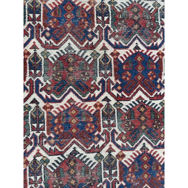 Afshar Cotton and Wool Rug, 1920s For Sale - Image 13 of 18
