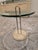 Hollywood Regency 1980s Vico Magistretti Travertine Side Table by Cattelan Italia For Sale - Image 3 of 11