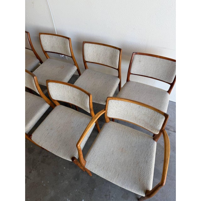 Niels Otto Møller Iconic Niels Otto Møller Model 80 and 65 Rosewood Dining Chairs – Set of 8, Denmark 1960s For Sale - Image 4 of 10