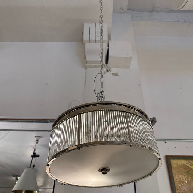 Modern Ralph Lauren for Visual Comfort Allen Round Flush Mount For Sale - Image 3 of 13