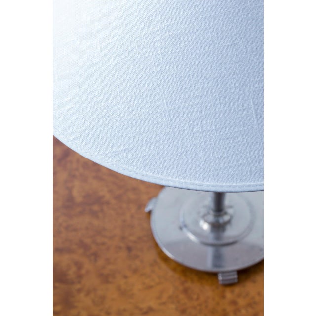 Metal Swedish Modernist Table Lamp, 1930s For Sale - Image 7 of 13