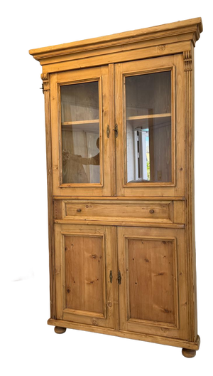 Corner Cabinet in Natural Wood