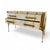 Brutalist White and Gold Murano Glass Sideboard For Sale - Image 4 of 9
