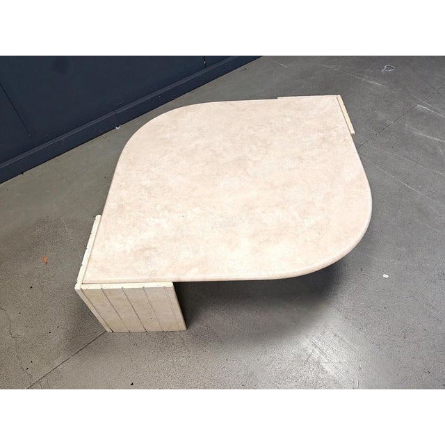 Vintage Travertine Coffee Table from Roche Bobois, 1970s For Sale - Image 6 of 12